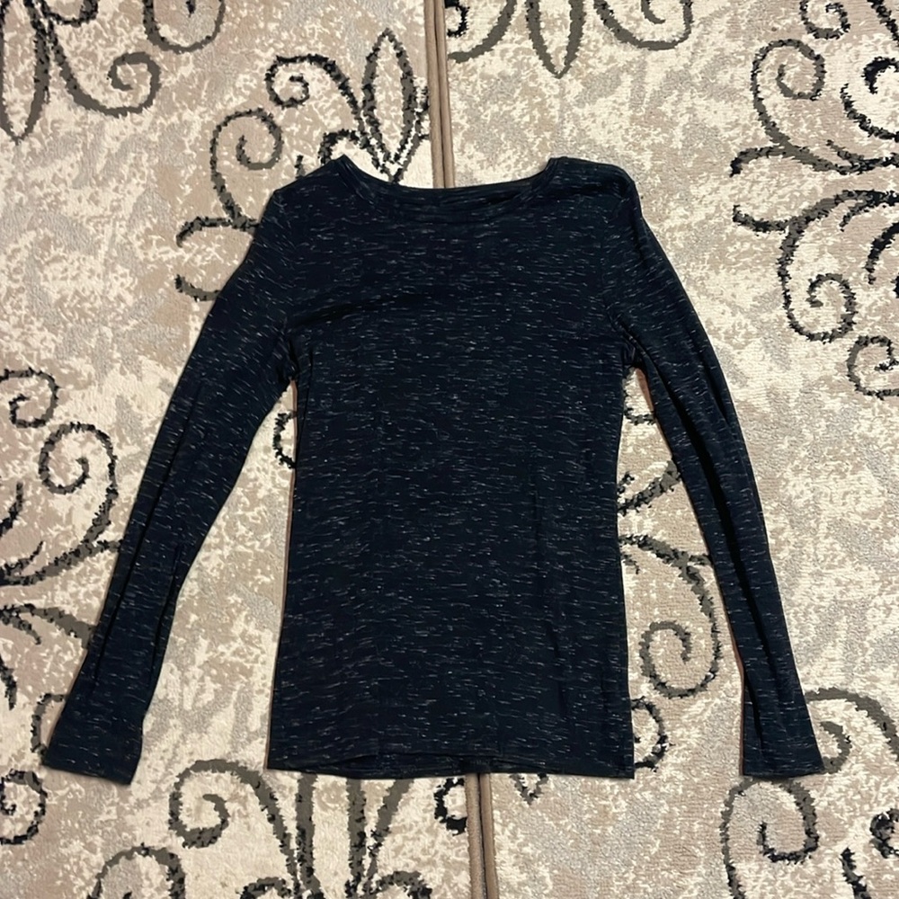 Heather Black Merona Long sleeve worn twice